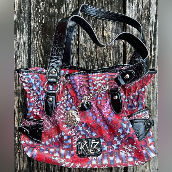 Kathy Van Zeeland Multicolored Handbag Purse Colorful Man Made Materials C10 - Picture 14 of 16